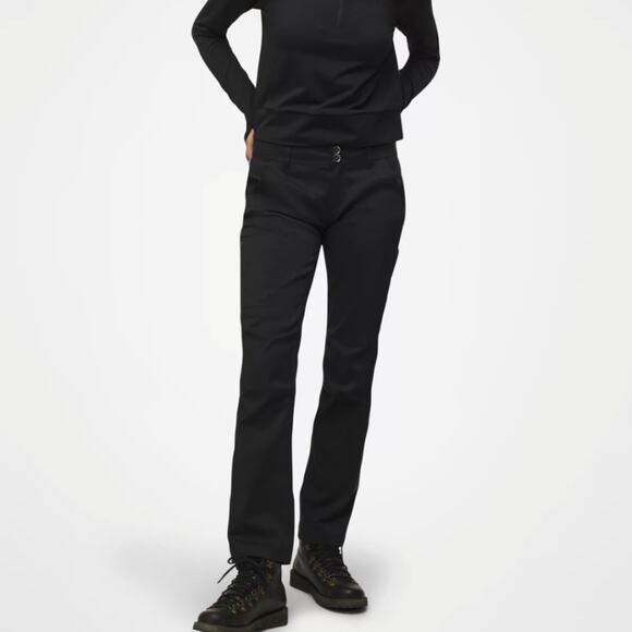 NEW Prana Halle Straight Leg Black Ankle Pant Black - Picture 1 of 14